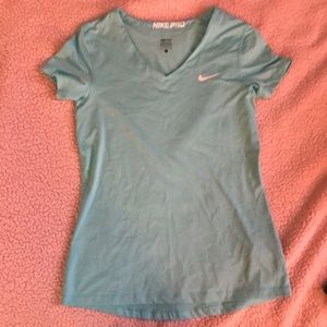 Nike light blue sports shirt